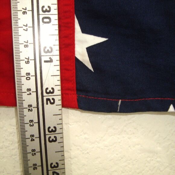 Cotton Traders Sport USA Flag Patriotic Button Front Short Sleeve Shirt Size L - Picture 5 of 9